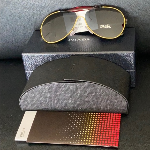Prada Other - PRADA Aviator-Style Metal and Acetate Sunglasses